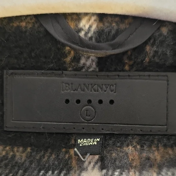 Plaid Black and Gray Women's Jacket